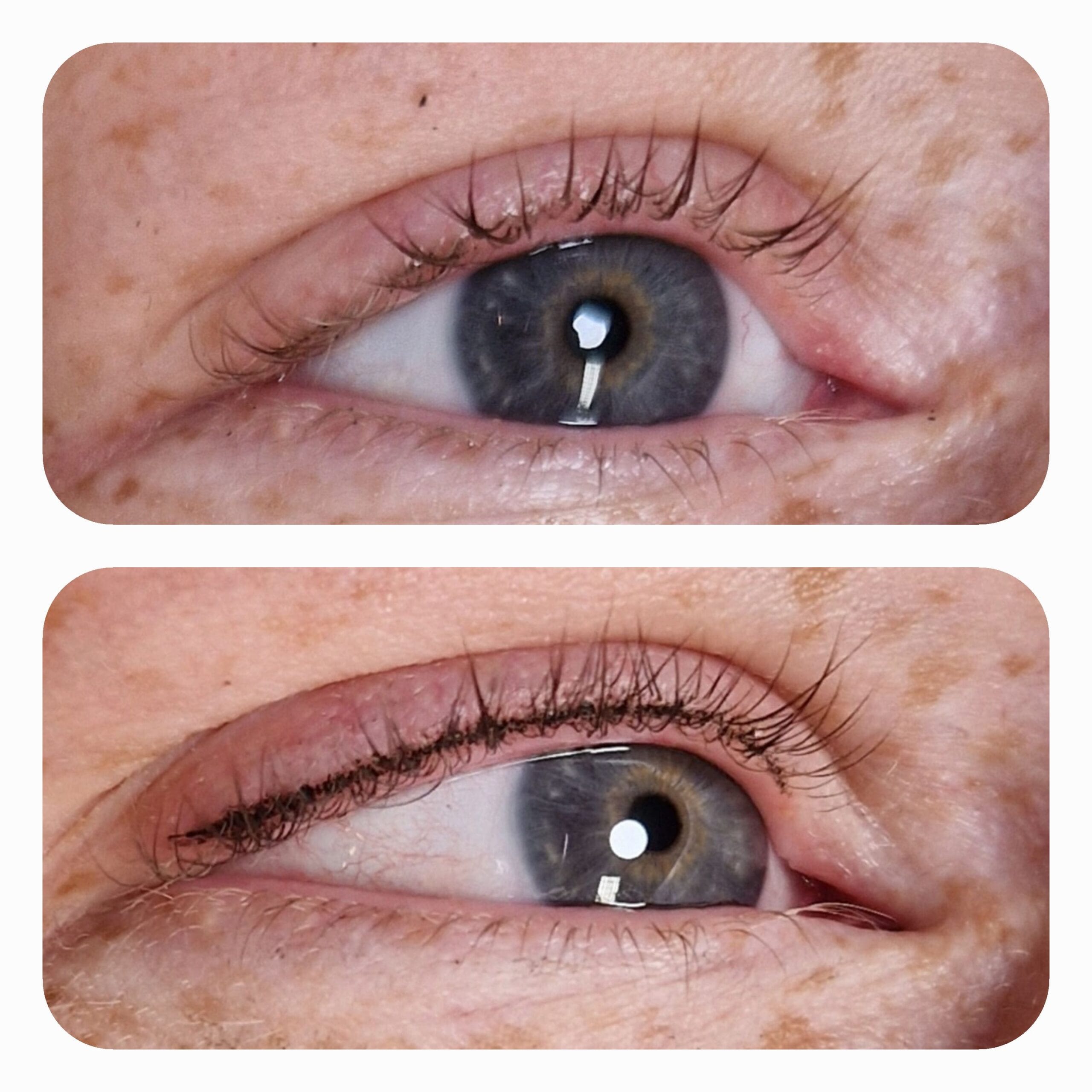 Blick mit Permanent Make-Up